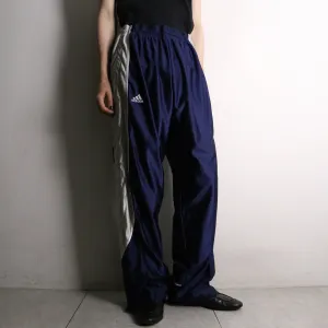 "adidas" side snap design track pants