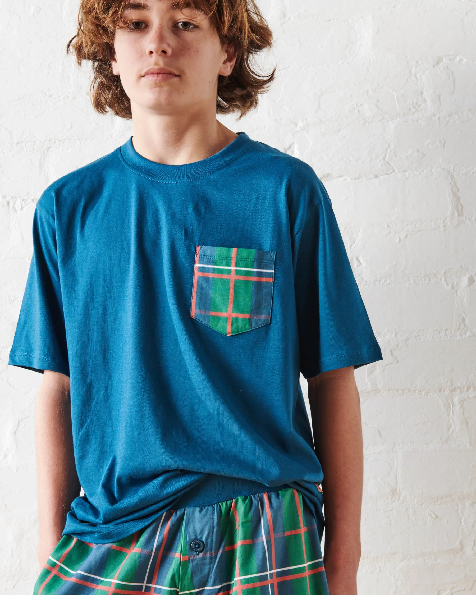 Tartan Fun Men's Organic Cotton Tee & Pant Pyjama Set