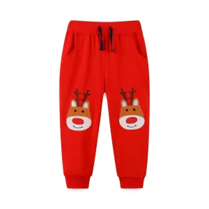 Toddler/Kid's Christmas Reindeer Red Pants